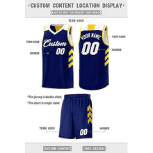 Load image into Gallery viewer, Custom Reversible Basketball Uniforms Blue/White