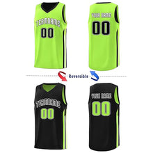 Load image into Gallery viewer, Custom Reversible Basketball Uniforms Green/Black