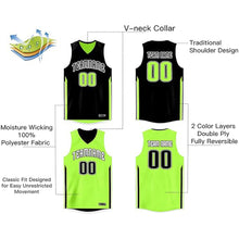 Load image into Gallery viewer, Custom Reversible Basketball Uniforms Green/Black